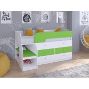 белый / салатовый