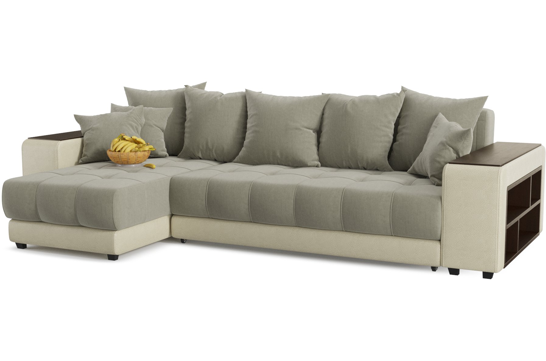 Диван угловой Кендрик левый brown 1