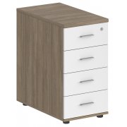 дуб темный / белый