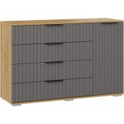 дуб крафт золотой / графит матовый