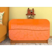 ольха / оранжевый глянец