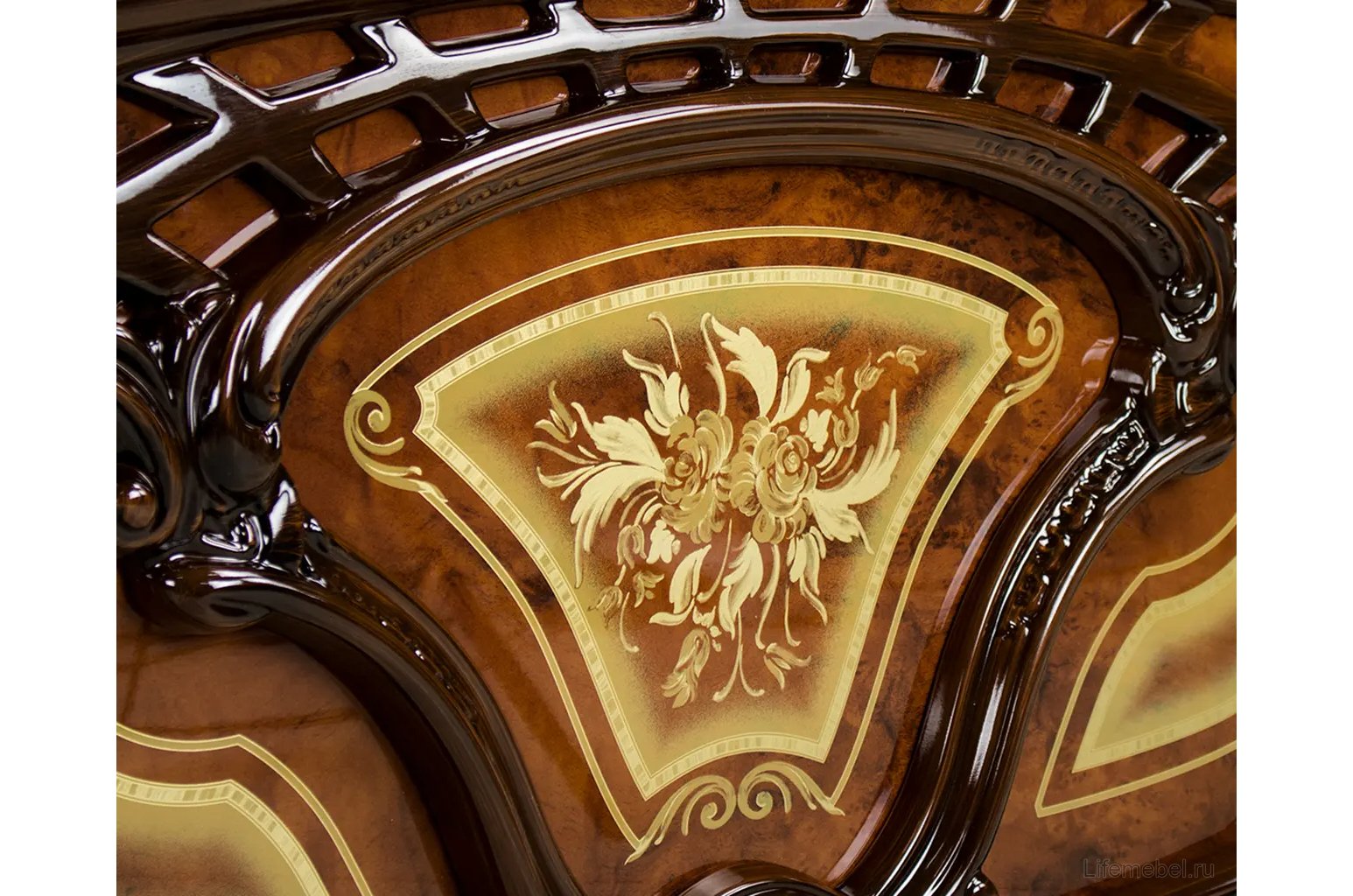 Двуспальная кровать Роза 52.903 180х200 орех