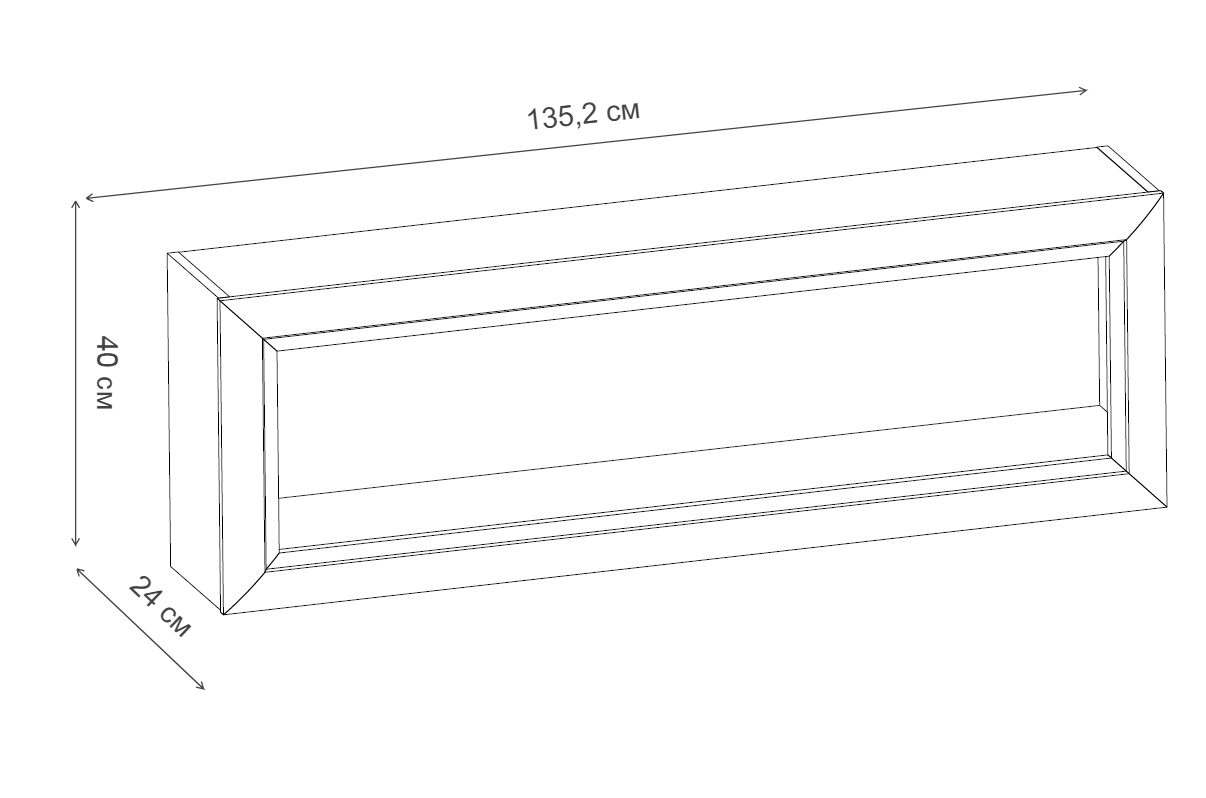 Полка Olivia вудлайн кремовый