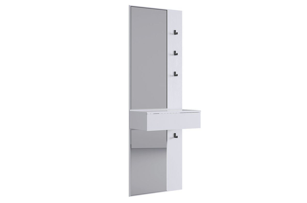 Зеркало Мерси белое дерево