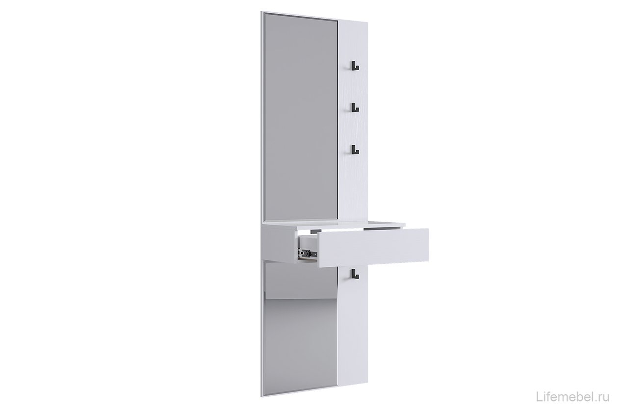 Зеркало Мерси белое дерево