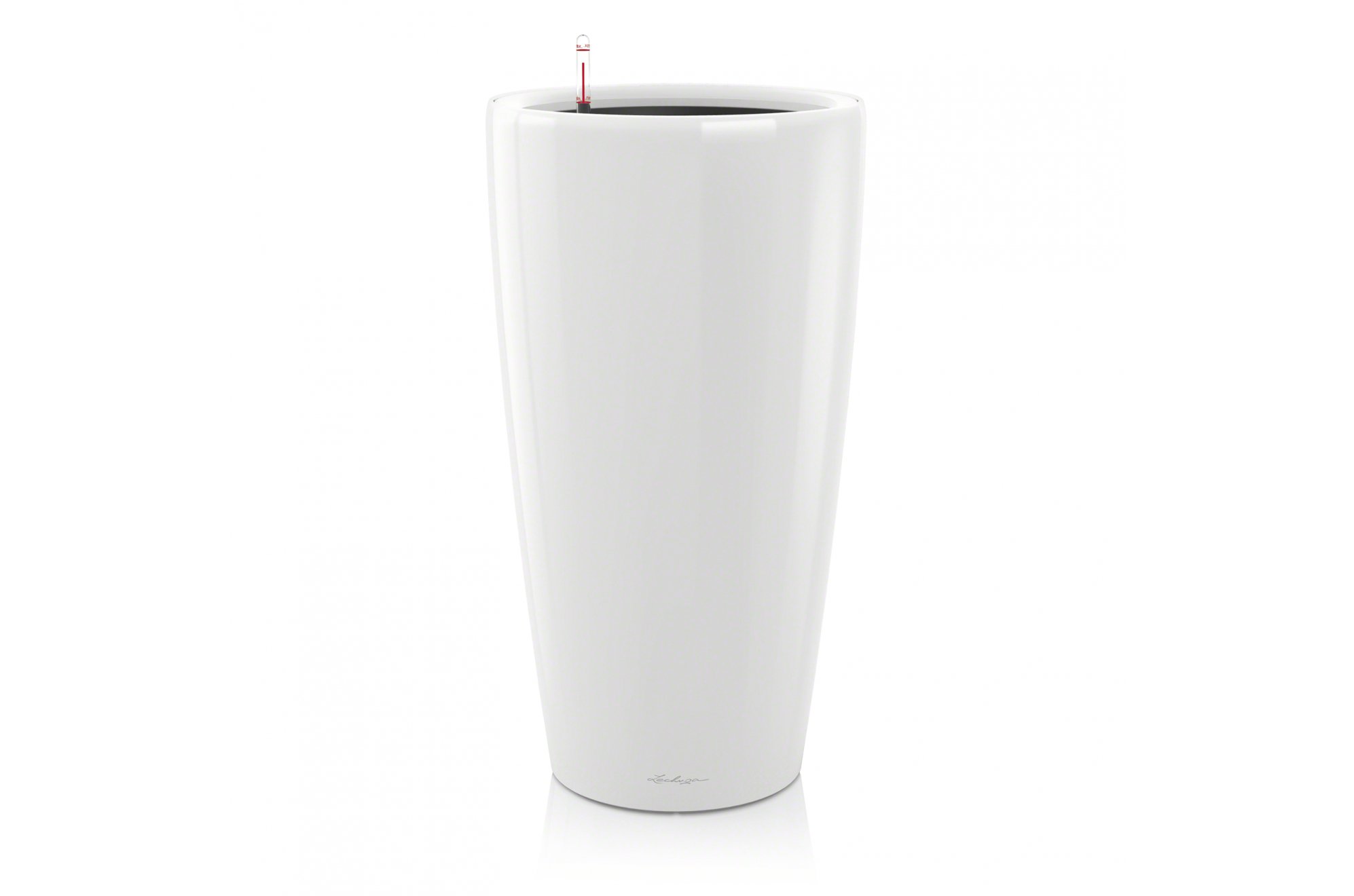 Кашпо Lechuza 15780 RONDO 32 Белый блестящий