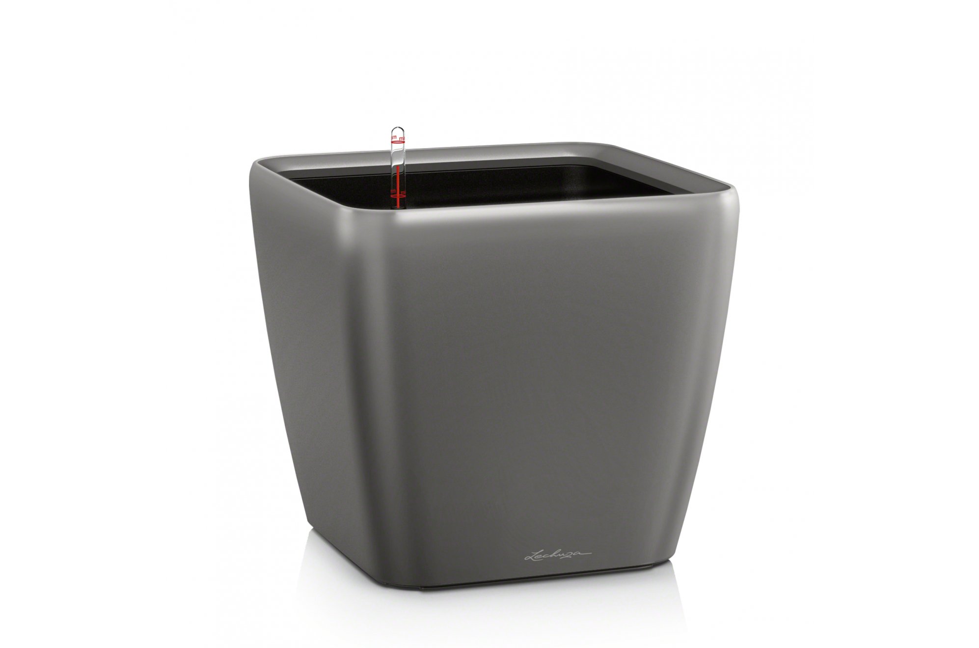Кашпо Lechuza 16123 QUADRO LS 21 Антрацитовый металлик