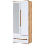 белый глянец / дуб крафт золотой