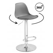 серая экокожа / хром