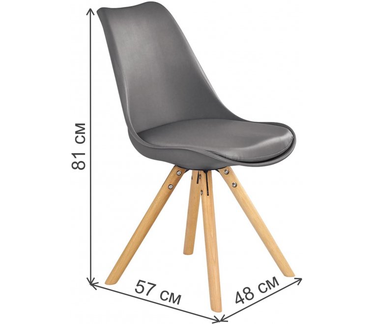 Деревянный стул K201 серый / натуральный Деревянный стул K201 серый / натуральный