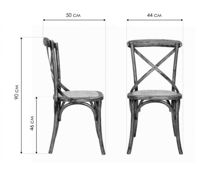 Стул Cross back silver Стул Cross back silver