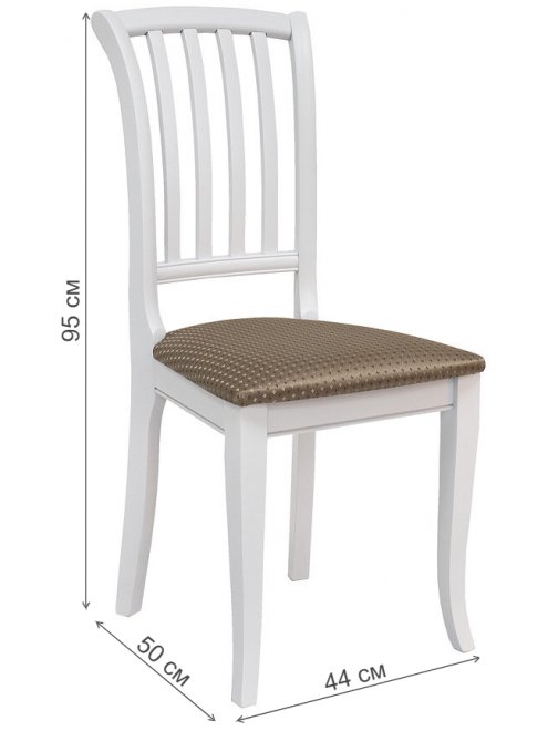 Стул деревянный Остин белый / жаккард flora Стул деревянный Остин белый / жаккард flora