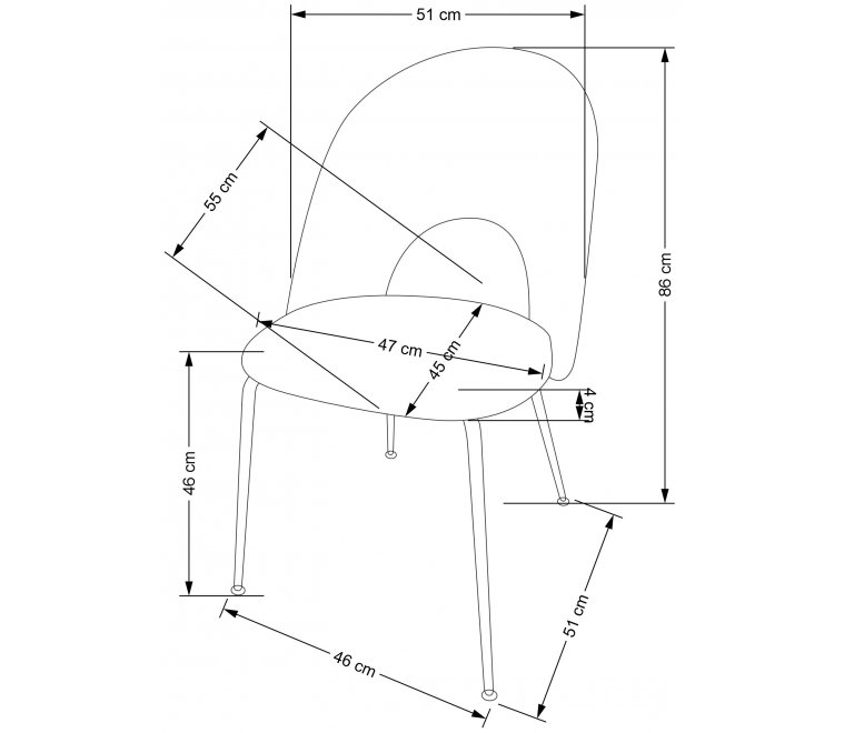 Стул на металлокаркасе Умеи разноцветный Стул на металлокаркасе Умеи разноцветный