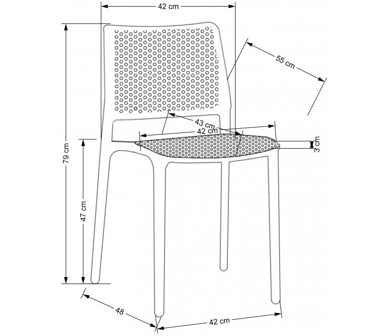 Пластиковый стул Нулара черный Пластиковый стул Нулара черный