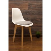 белый / серая гусиная лапка