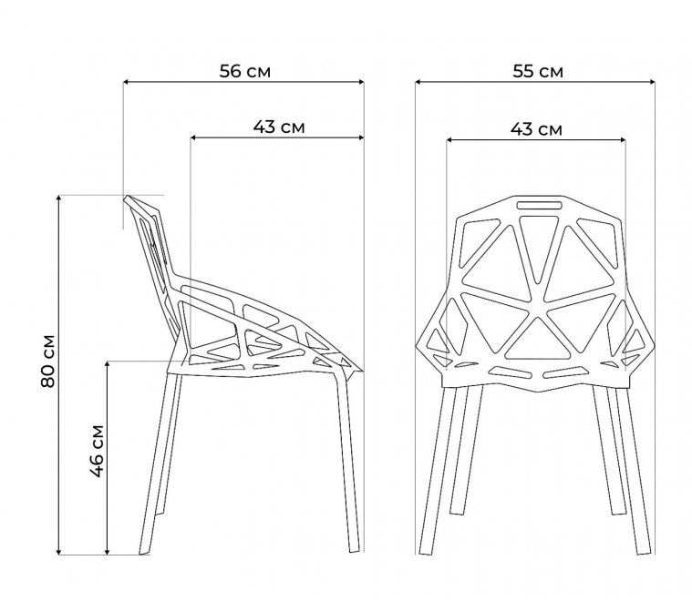 Стул One PC-015 белый Стул One PC-015 белый