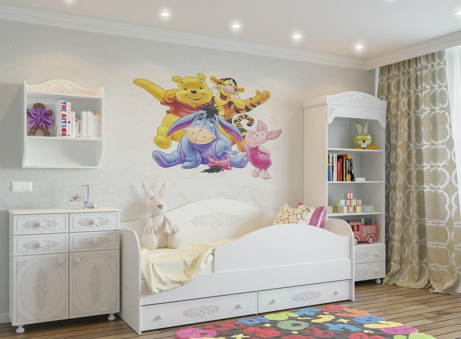 Комплект детской мебели Ассоль белое дерево комплектация 6 (К)