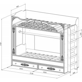 Комплект детской мебели Ассоль плюс комплектация 2