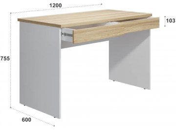 Комплект для кабинета Скайлайт блэквуд ячменный / графит / белый / меренга комплектация 3