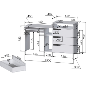 Комплект детской мебели РМ-10-3