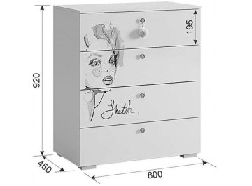 Комод Гламур