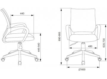 Компьютерное кресто Бюрократ Burokids 1 W