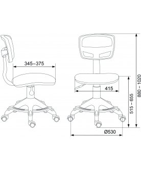 Компьютерное кресто Бюрократ CH-299-F