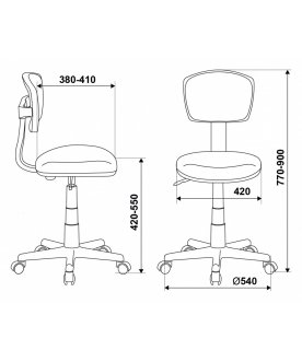 Компьютерное кресто Бюрократ CH-W299