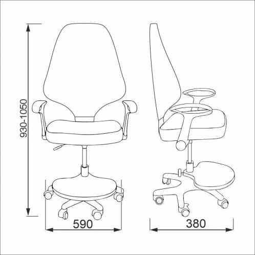 Компьютерное кресло Cinema ткань синий