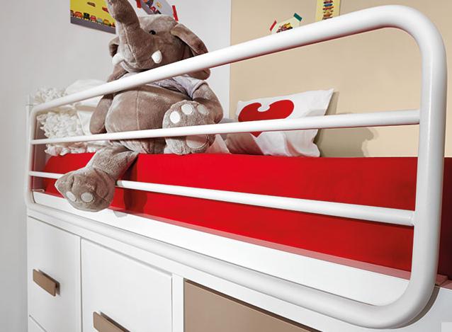 Кровать-чердак D8309 белый