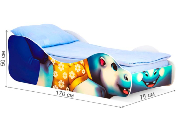 Подростковая кровать Бегемот Мотя