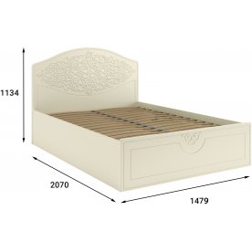 Полутораспальная кровать Ассоль плюс АС-60