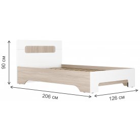 Полутораспальная кровать Данк КР-002