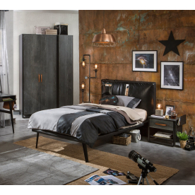 Полутораспальная кровать Dark Metal