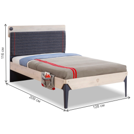 Полутораспальная кровать Line Trio