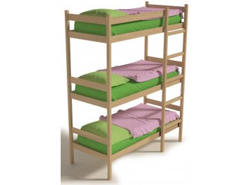 Трехъярусная кровать Линда 80х190