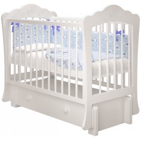 Кроватка Амалия 3 маятником и ящиком