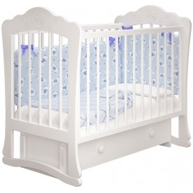 Кроватка Амалия 3 маятником и ящиком