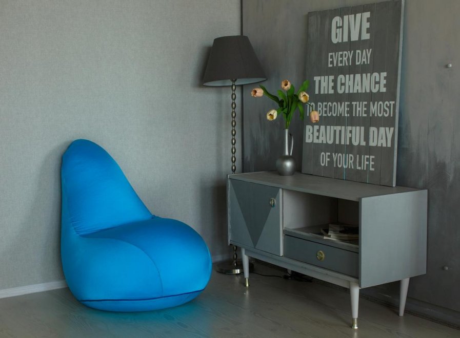 Пуф-мешок Flexy голубой