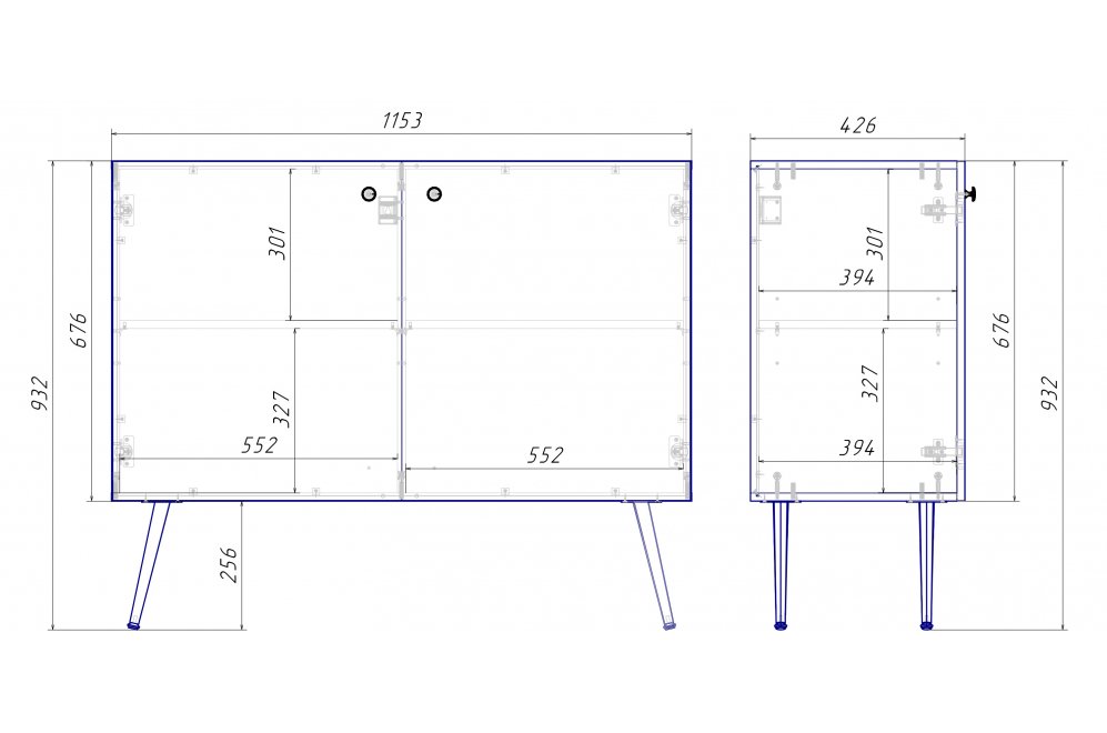 Тумба Кармин 16.230.03 красный / белый