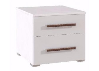 Тумба прикроватная Яна белый глянец