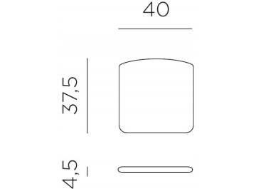 Подушка для стула Doga Bistrot
