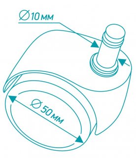 Набор колес Бюрократ BlockCastorSet pu