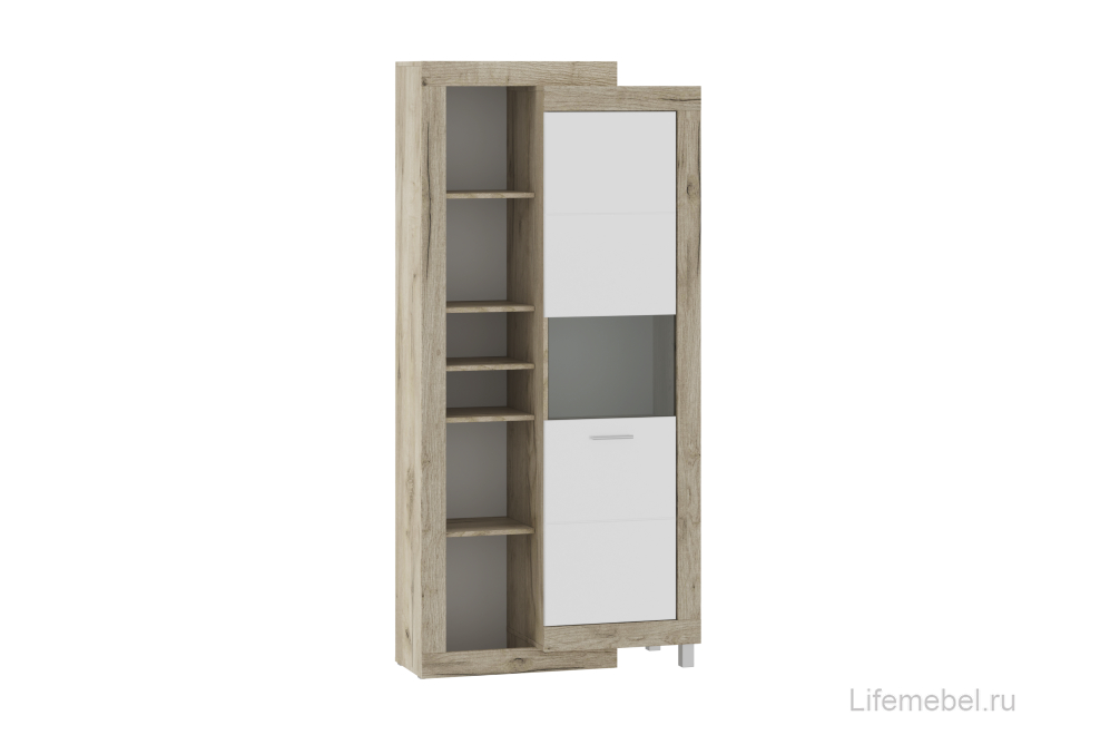 Модульная гостиная Литиум дуб серый крафт / белый глянец комплектация 1