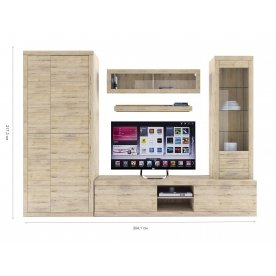 Гостиная Оскар комплектация 4 дуб санремо