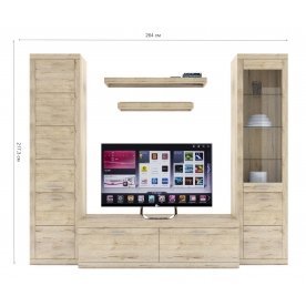 Гостиная Оскар комплектация 5 дуб санремо