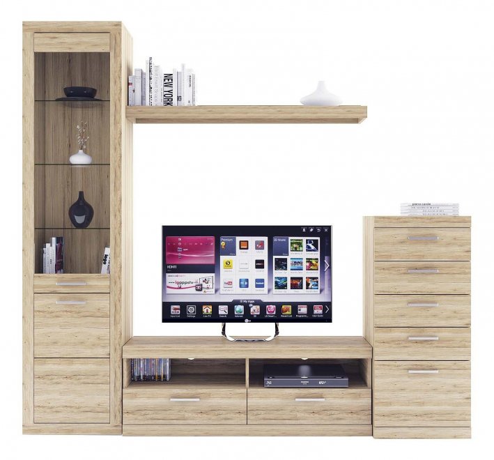 Гостиная Oskar комплектация 9 дуб санремо