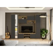 дуб крафт серый / антрацит