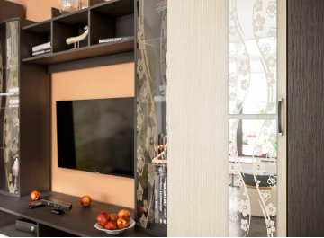 Готовая гостиная Артизан-15 Мини венге / дуб белфорд