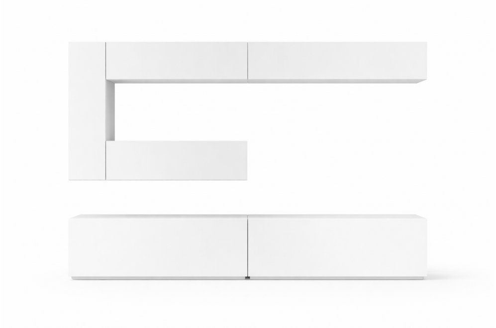 Готовая гостиная Parma белая комплектация 2